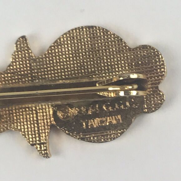 1974 Angel Brooch Enamel GGC Taiwan Blonde Girl Angel Small Pin 1" EUC - Picture 3 of 5